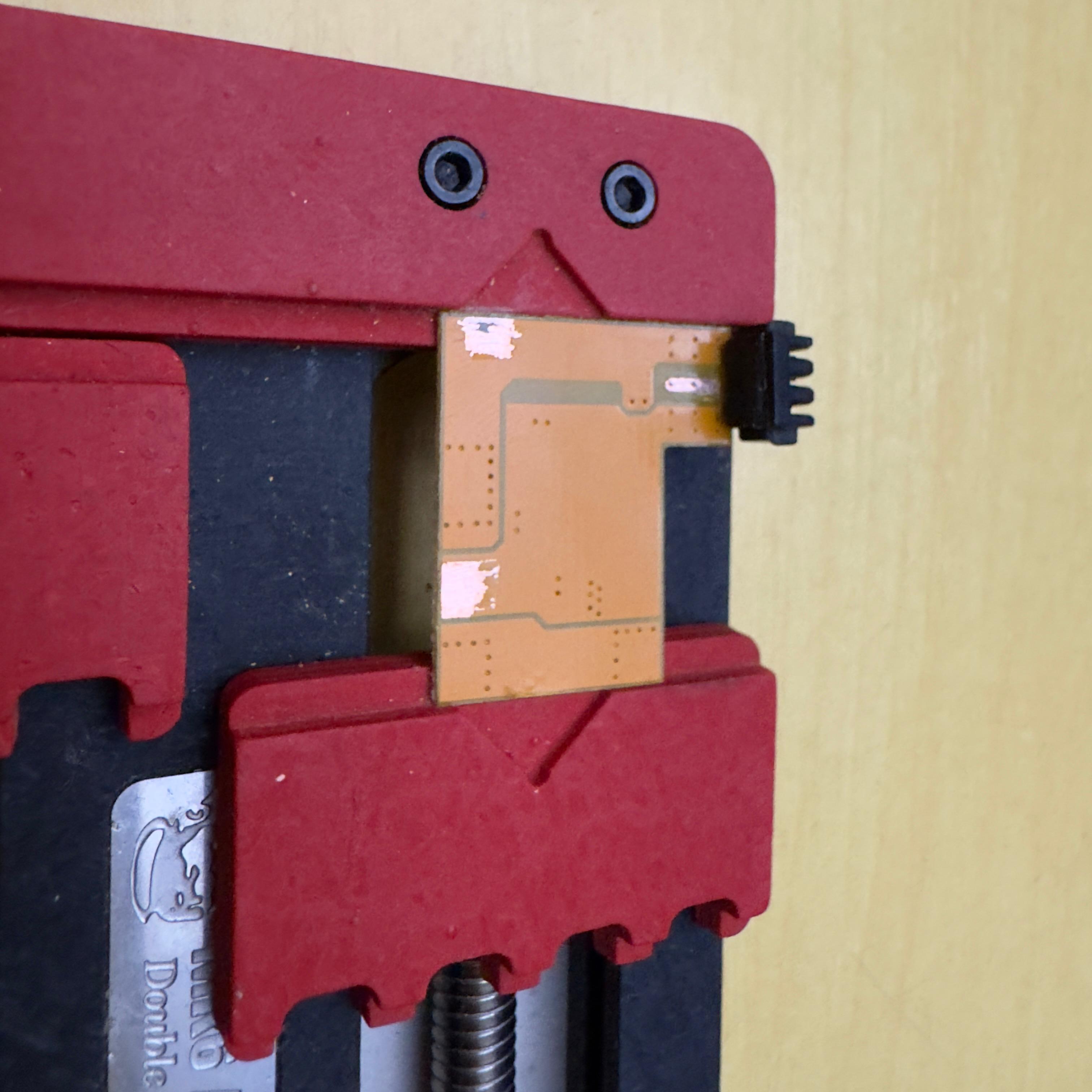 Battery protection PCB — back side